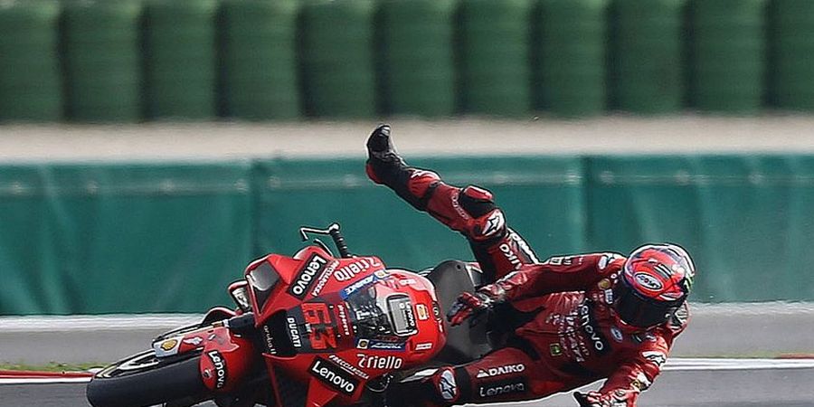 Alami Crash Penutup Asa Juara, Legenda MotoGP Beri Nilai 9 buat Bagnaia