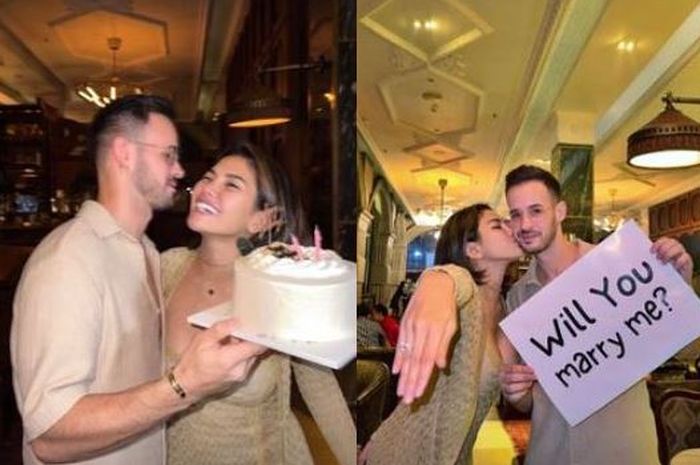 Antonio Dedola saat melamar Nikita Mirzani