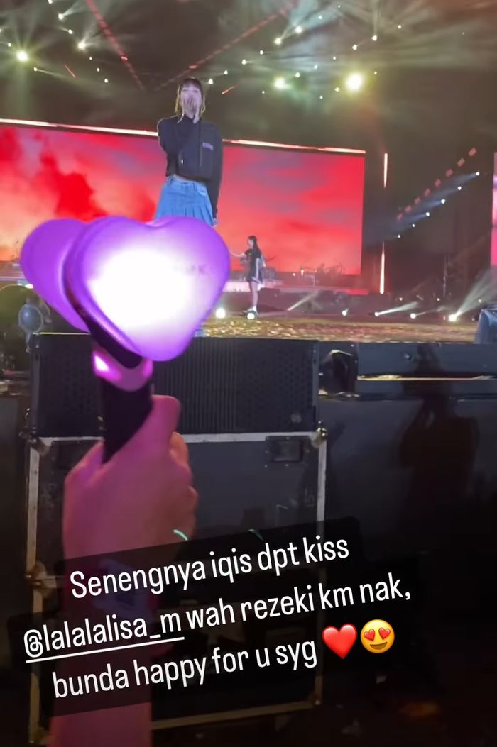 Bilqis di-notice BLACKPINK di konser BORN PINK