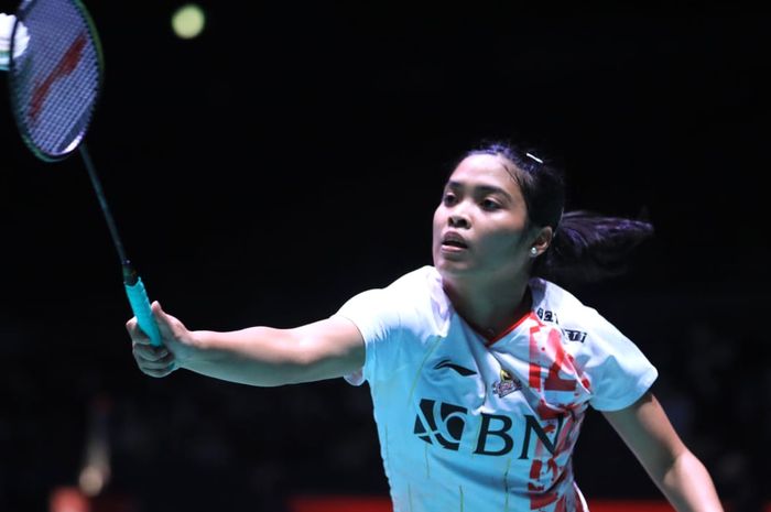 Aksi tunggal putri Indonesia, Gregoria Mariska Tunjung pada babak kedua Japan Open 2022, Kamis (1/9/2022)