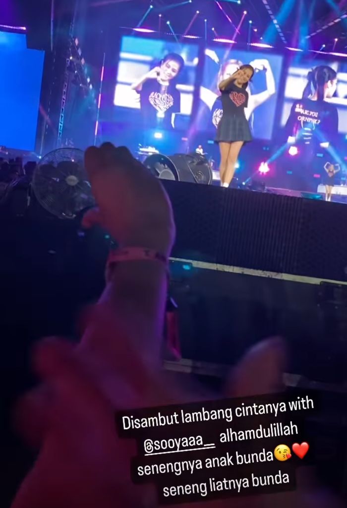 Bilqis di-notice BLACKPINK di konser BORN PINK