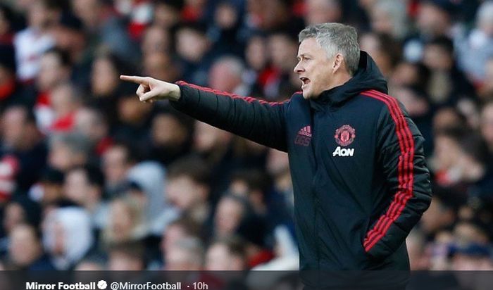 Pelatih Manchester United, Ole Gunnar Solskjaer.