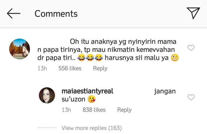 Balasan Maia Estianty