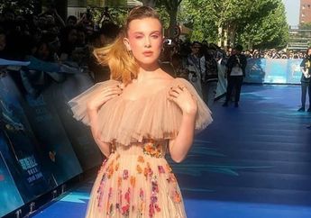 Gayanya Cuek, Tampilan Eleven 'Stranger Things', Millie Bobby Brown Bikin Pangling Pakai 5 Dress Ini!