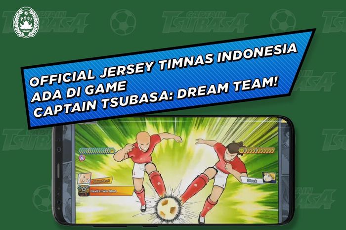 Indonesian national team jersey in Captain Tsubasa: Dream Team