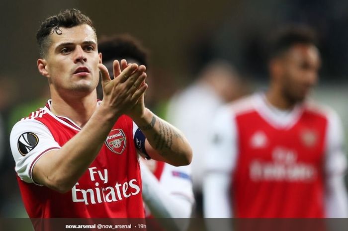 Gelandang sekaligus eks kapten Arsenal, Granit Xhaka.