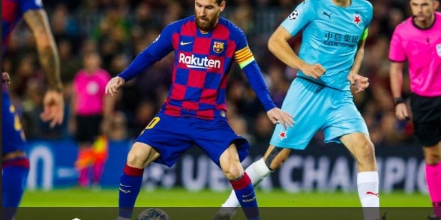 Messi Buang Peluang Emas, Barcelona Buntu Lawan Slavia Praha