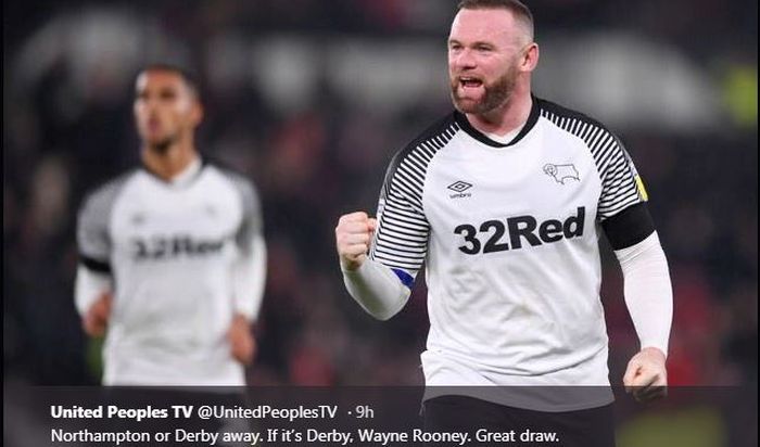 Wayne Rooney membela Derby County.