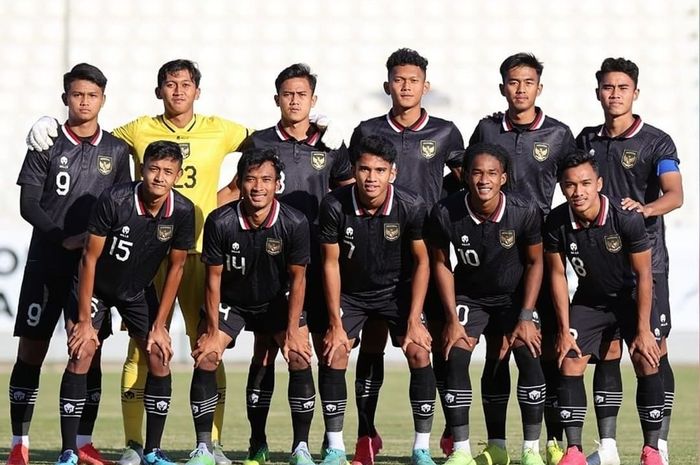 Skuad timnas U-20 Indonesia saat menghadapi Timnas U-20 Turki, Rabu (26/10/2022).