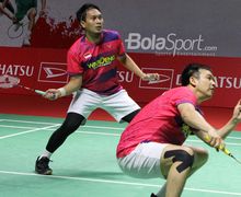Respon & Rencana Ahsan/Hendra usai Dikalahkan Juniornya di Babak 16 Besar Indonesia Masters 2023