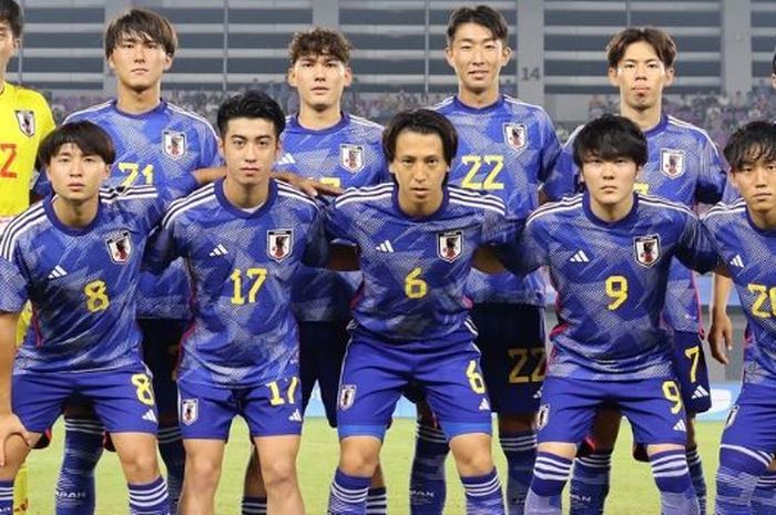 Skuad Timnas U-24 Jepang dalam ajang Asian Games 2022 di Hangzhou, China.