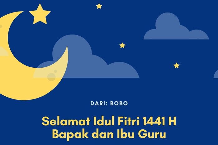 5 Contoh  Kartu  Ucapan Lebaran  yang Bisa Dibuat dengan 