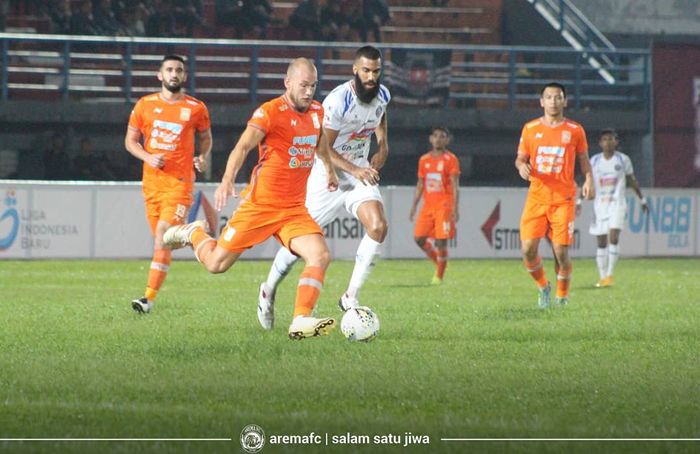 Laga pekan kedua Liga 1 2019 antara Borneo FC menjamu Arema FC di Stadion Segiri, Samarinda, Rabu (22/5/2019).