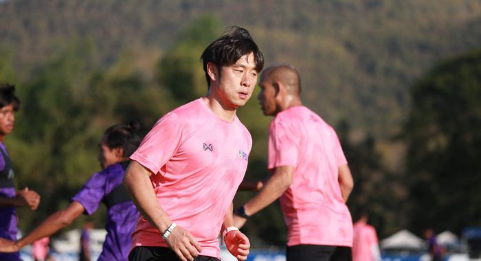 
Pelatih Timnas Indonesia Shin Tae-yong saat memimpin pemusatan latihan timnas U-19 Indonesia di Alpine Golf Resort. Chiang Mai, Thailand pada Kamis (23/1/2019)