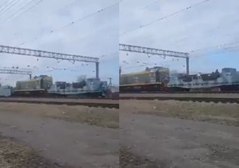 Beredar Video Kereta Lapis Baja Rusia dengan Simbol 'Z', Analis Sebut Rusia Bakal Menggunakannya untuk Perbaiki Masalah Ini dalam Militernya
