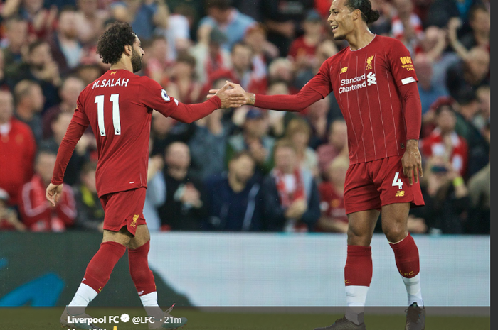 Mohamed Salah dan Virgil Van Dijk