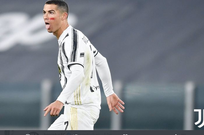 Cristiano Ronaldo memborong dua gol dalam laga Juventus vs Cagliari dalam laga Liga Italia, Sabtu (21/11/2020), di Allianz Stadium.