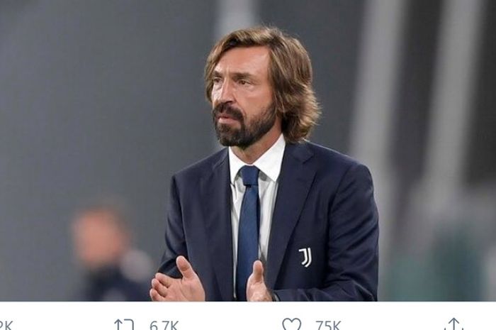 Pelatih Juventus, Andrea Pirlo.