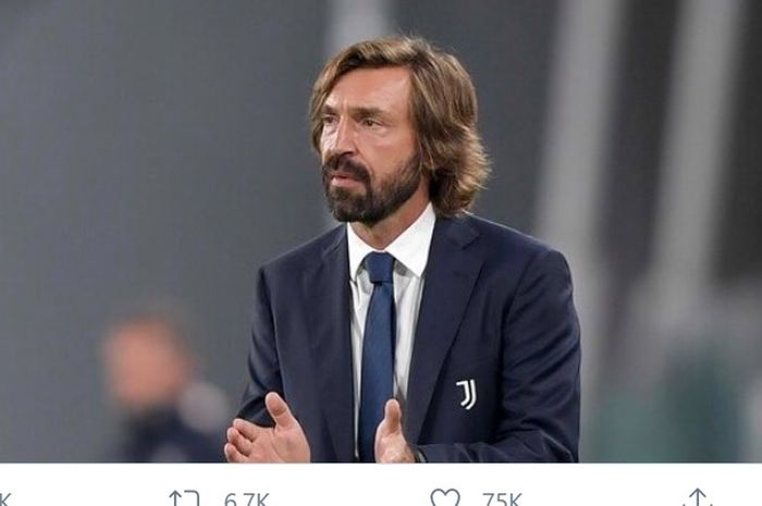 Pelatih Juventus, Andrea Pirlo.