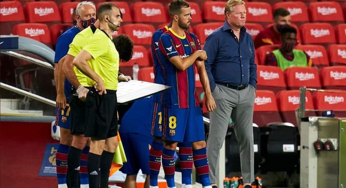 Miralem Pjanic menjalani laga debut bersama Barcelona dalam laga Joan Gamper, Sabtu (19/9/2020).