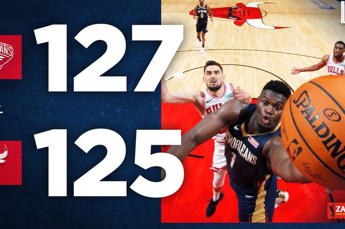 Hasil laga pramusim NBA antara New Orleans Pelicans dan Chicago Bulls, Oktober 2019.