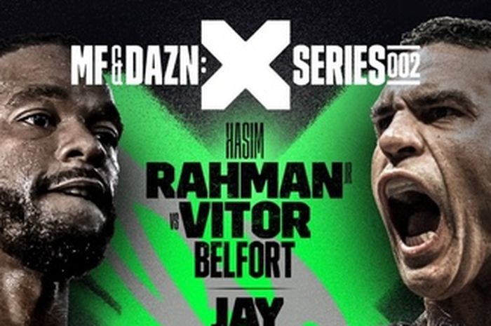 Poster pertarungan Vitor Belfort dengan Hasim Rahman Jr  yang bakal diselenggarakan (15/10/2022) di Utilita Arena, Sheffield, Inggris.