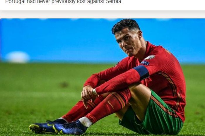 Cristiano Ronaldo bisa pensiun dengan menyedihkan dari timnas Portugal karena terancam tak lolos ke ajang Piala Dunia 2022.