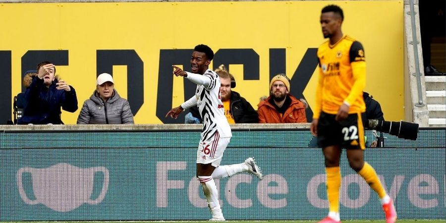Hasil Babak I - Gol Sundulan Meteor Bocah 19 Tahun Bikin Man United Perkasa di Kandang Serigala
