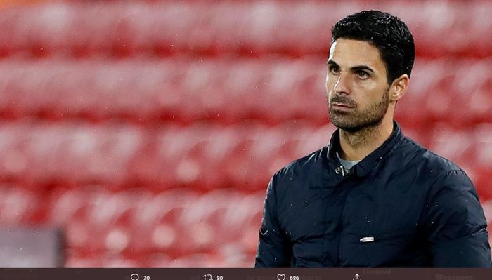 Pelatih Arsenal, Mikel Arteta.