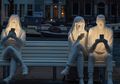 Kecanduan Smartphone Akut, Amsterdam Light Festival 2018 Hadirkan Bangku Sculpture Unik