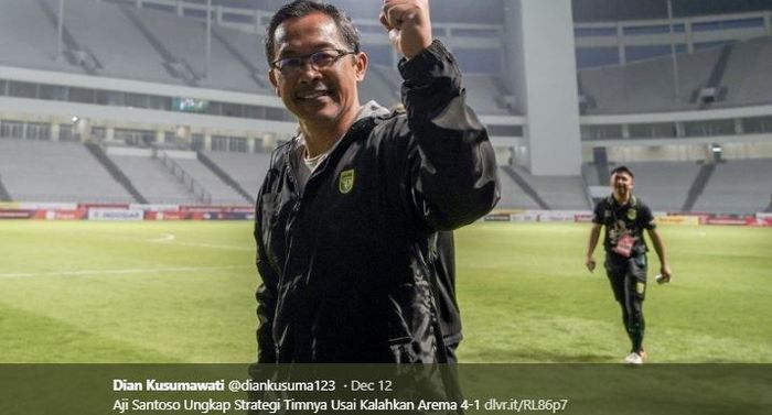 Pelatih Persebaya Surabaya, Aji Santoso.