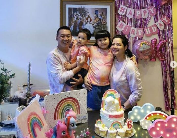 Magdalena Tan saat merayakan ulang tahun anaknya