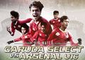 Half Time Garuda Select Vs Arsenal U-16 - Garuda Muda Tertinggal 3  Gol