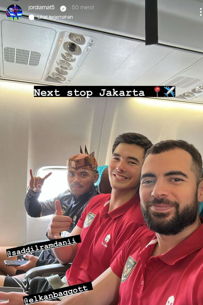 Rombongan timnas Indonesia berangkat ke Jakarta untuk menghadapi Argentina.