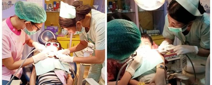 Seperti inilah yang terhadi di ruang praktek dokter gigi saat Jan Ethes ke dokter gigi.