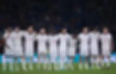 Momen para pemain timnas Inggris menghadapi adu penalti kala melawan timnas Italia di final EURO 2020.
