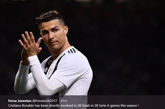 Megabintang Juventus asal Portugal, Cristiano Ronaldo.