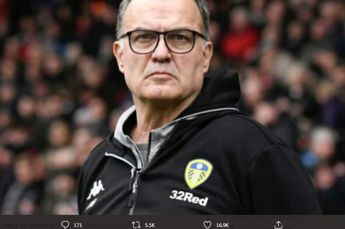 Pelatih Leeds United asal Argentina, Marcelo Bielsa.