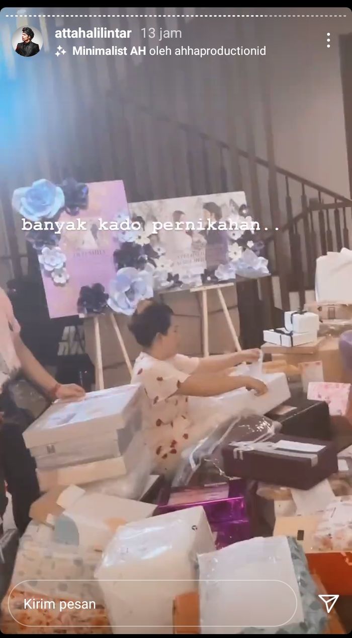 Atta Halilintar pamer kado pernikahannya dengan Aurel Hermansyah