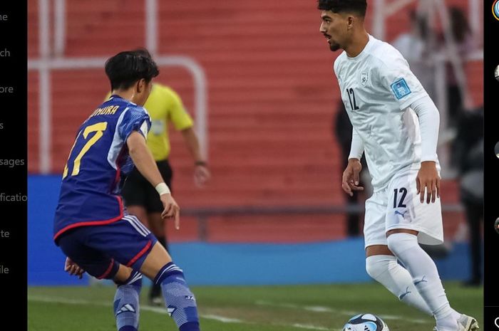 Suasana pertandingan antara Timnas U-20 Israel melawan Jepang di partai terakhir Grup C Piala Dunia U-20 2023.