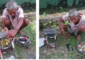 Kisah Haru Kakek Tua Renta, Berjuang Demi Sesuap Nasi dengan Jajakan Jasa Tukang Cukur Keliling