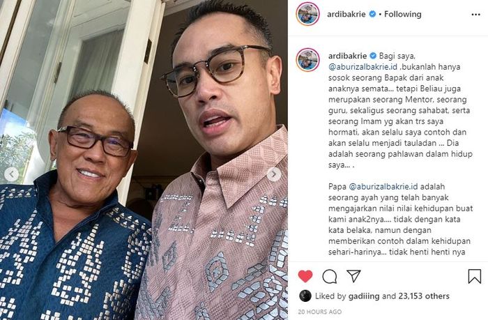Ardie Bakrie dan Aburizal Bakrie