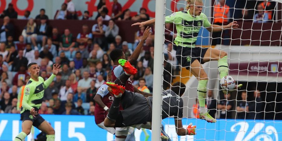 Hasil Liga Inggris - Erling Haaland Cetak 10 Gol, Aston Villa Vs Man City Imbang 1-1