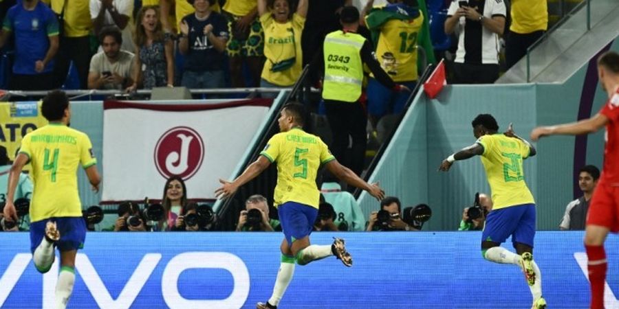 Hasil Piala Dunia 2022 - Kaki Kanan Casemiro Bawa Timnas Brasil Lolos ke Babak 16 Besar dan Ikuti Jejak Timnas Prancis