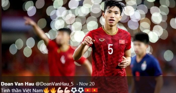 Bek timnas U-22 Vietnam di SEA Games 2019, Doan Van Hau.