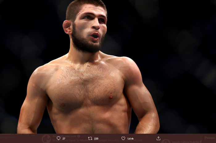 Juara kelas ringan UFC, Khabib Nurmagomedov. 