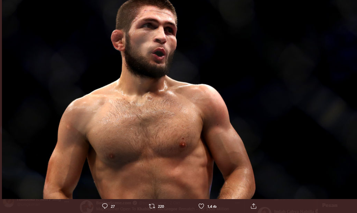 Khabib Nurmagomedov ramal petarung yang bakal jadi perebut takhta Charles Oliveira.