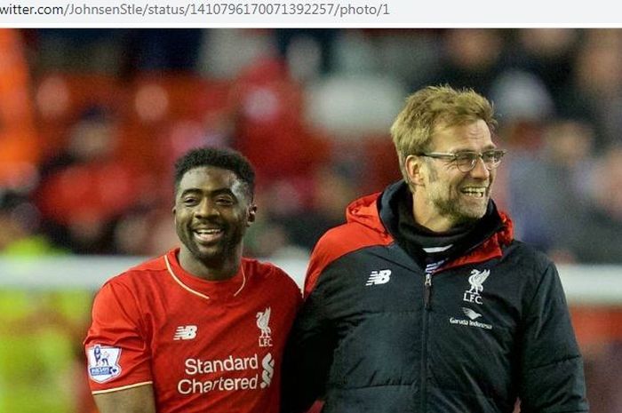 Kolo Toure ketika masih memperkuat Liverpool pada 2013-2016