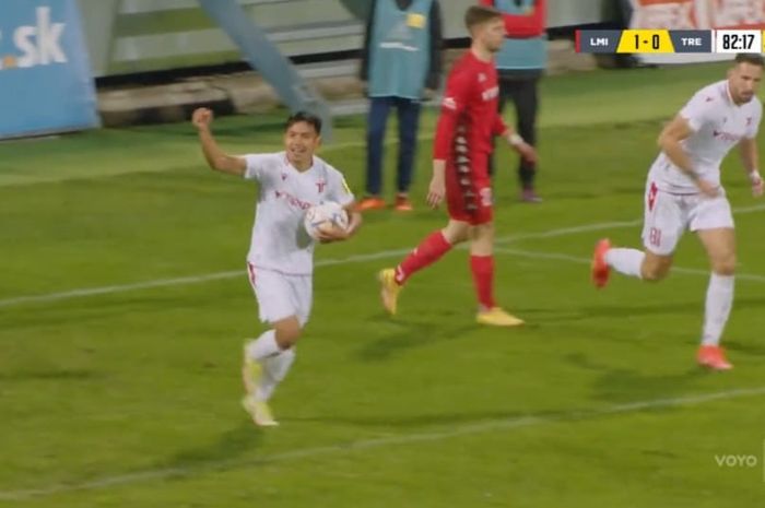 Witan Sulaeman akhirnya mencetak gol debut untuk AS Trensin dalam lanjutan Liga Slovakia.