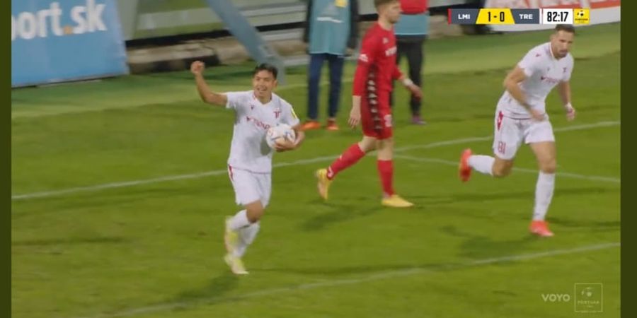 Witan Sulaeman Bukukan Gol dalam Kemenangan Telak AS Trencin